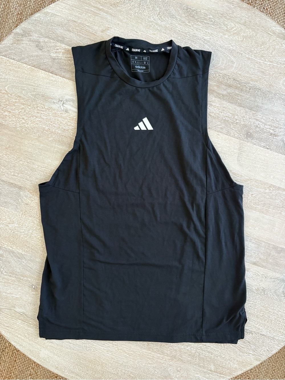 adidas Men’s D4T Designed for Training Workout Tank Top Black Medium
